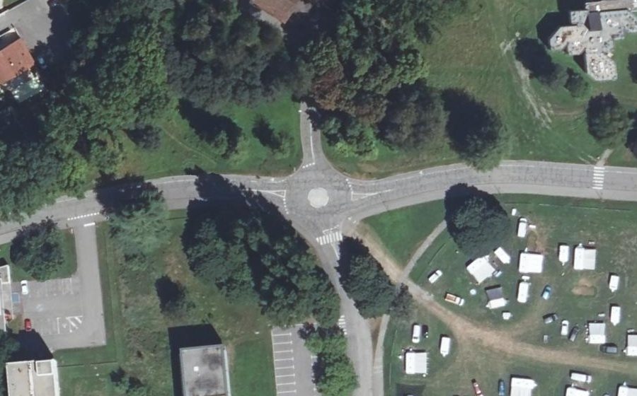 Vue aérienne du Mini-giratoire n°135371