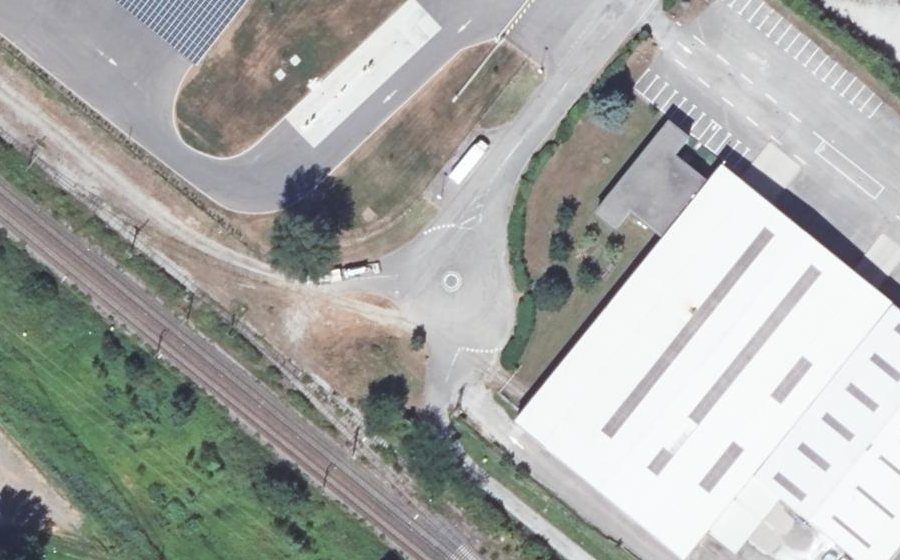 Vue aérienne du Mini-giratoire n°136957