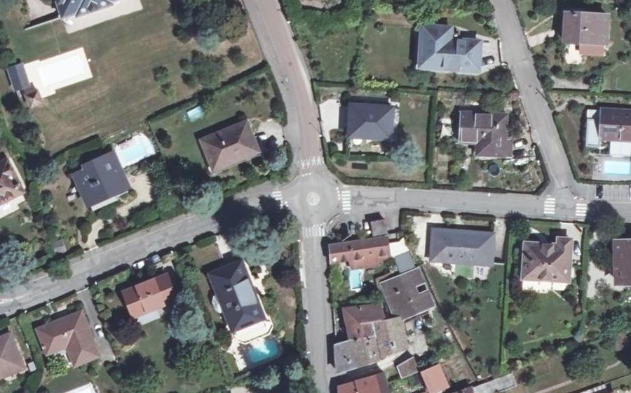 Vue aérienne du Mini-giratoire n°137976