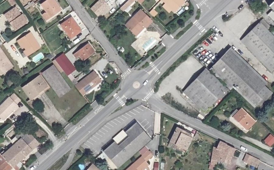 Vue aérienne du Mini-giratoire n°656674