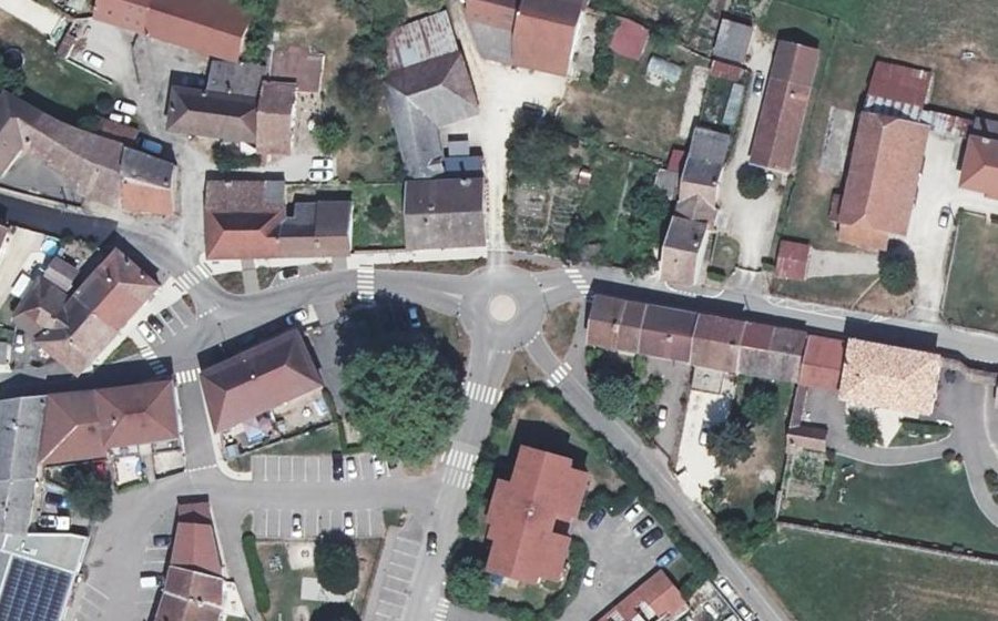 Vue aérienne du Rond-point anonyme n°1000018531