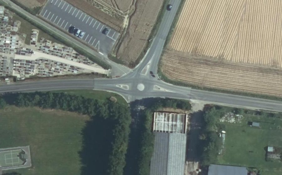 Vue aérienne du Rond-point anonyme n°1000020087