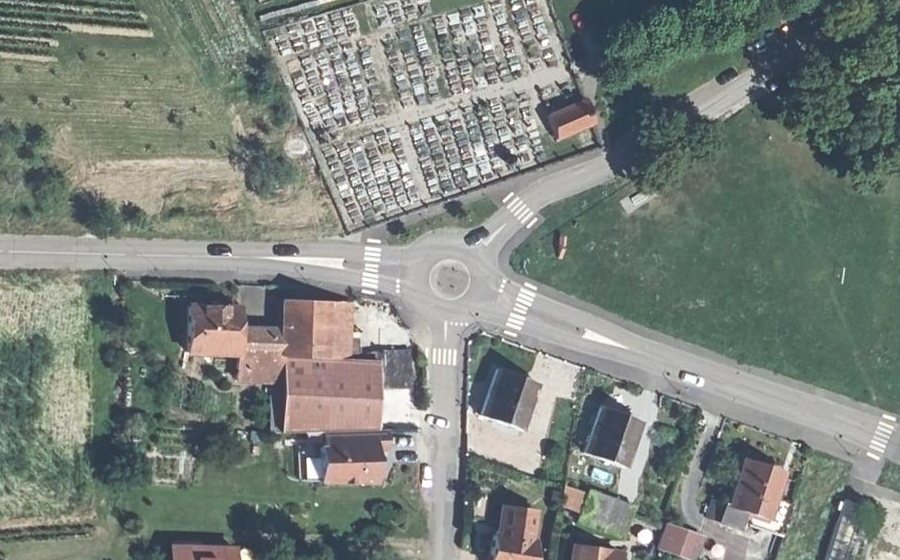 Vue aérienne du Mini-giratoire n°2122131