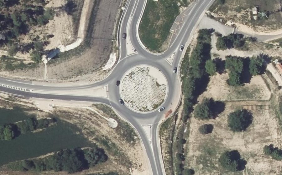 Vue aérienne du Rond-point anonyme n°1000289292