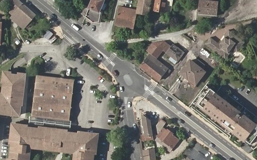 Vue aérienne du Mini-giratoire n°29589767