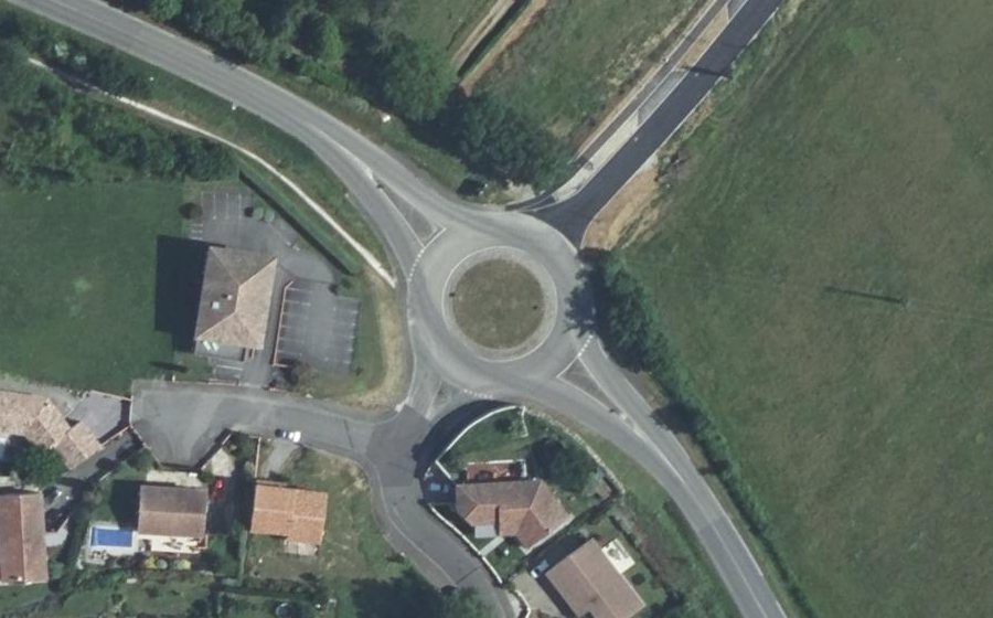 Vue aérienne du Giratoire d'En Millet