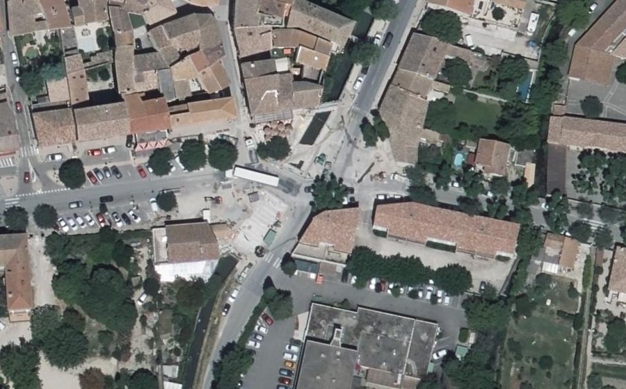 Vue aérienne du Mini-giratoire n°99038088
