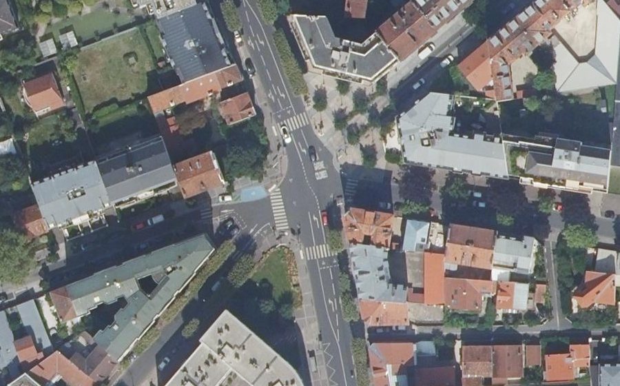 Vue aérienne du Mini-giratoire n°130002842