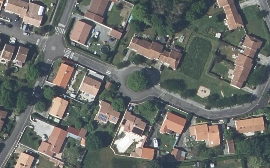 Vue aérienne du Rue des Aigrettes