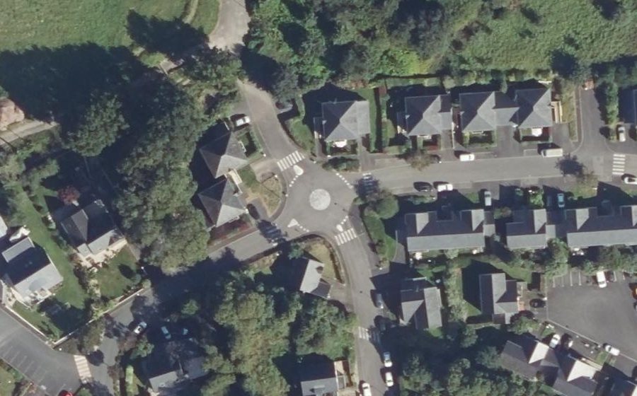 Vue aérienne du Rond-Point des Nations
