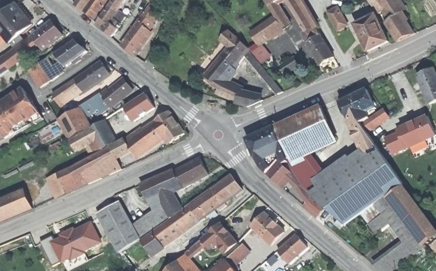 Vue aérienne du Mini-giratoire n°189410185