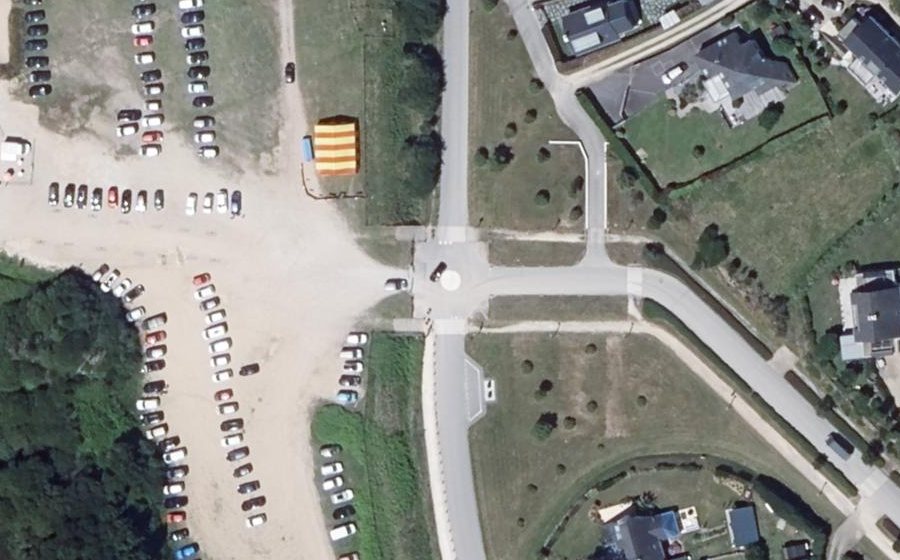 Vue aérienne du Rond-point anonyme n°1001972997