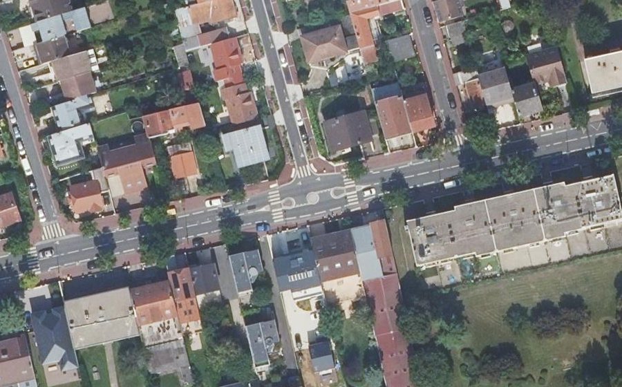 Vue aérienne du Mini-giratoire n°203281400