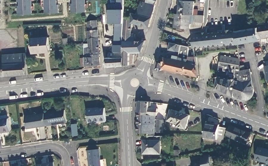 Vue aérienne du Mini-giratoire n°205002873