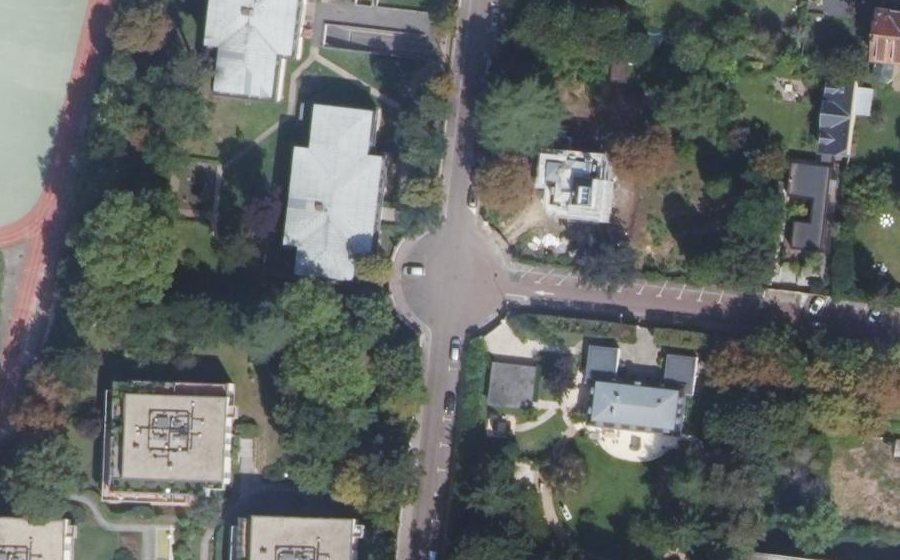 Vue aérienne du Rond-Point des Eudistes