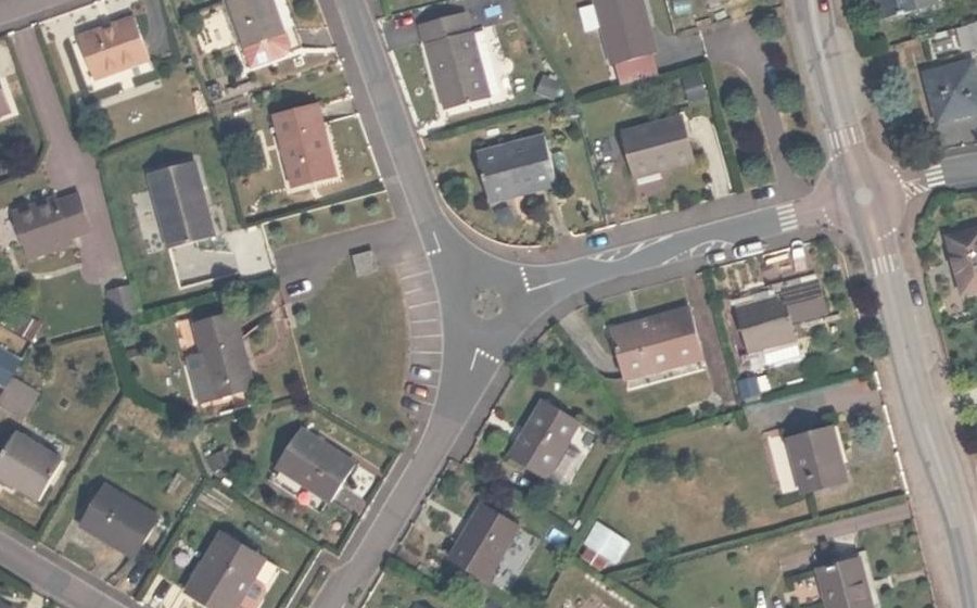 Vue aérienne du Rue de la Plaine