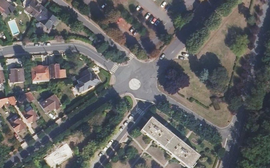Vue aérienne de la Place Talma