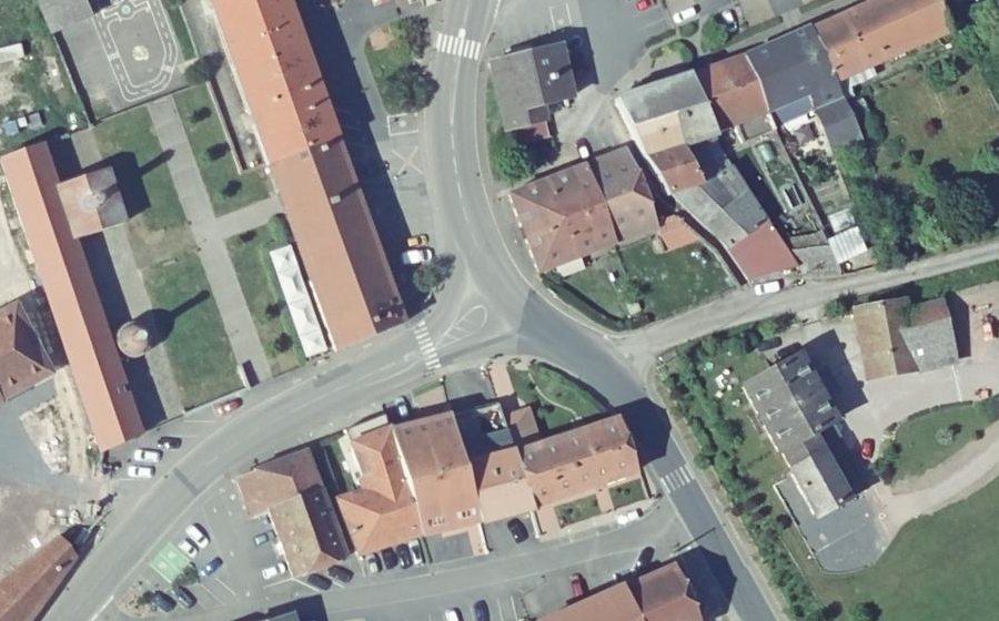 Vue aérienne du Mini-giratoire n°245492001