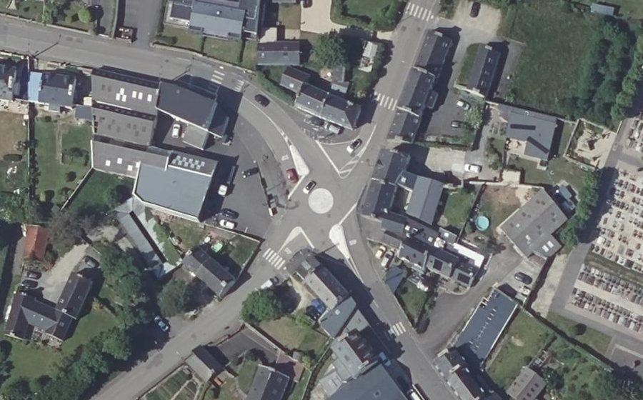 Vue aérienne du Mini-giratoire n°250215809