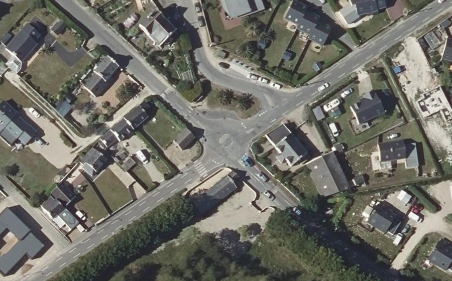 Vue aérienne du Carrefour du Pemp-Hent