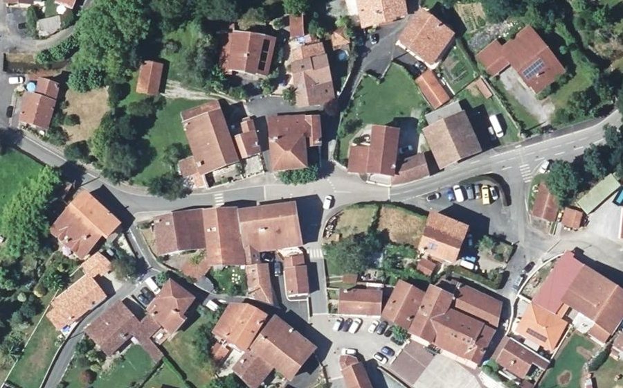 Vue aérienne du Mini-giratoire n°254912097