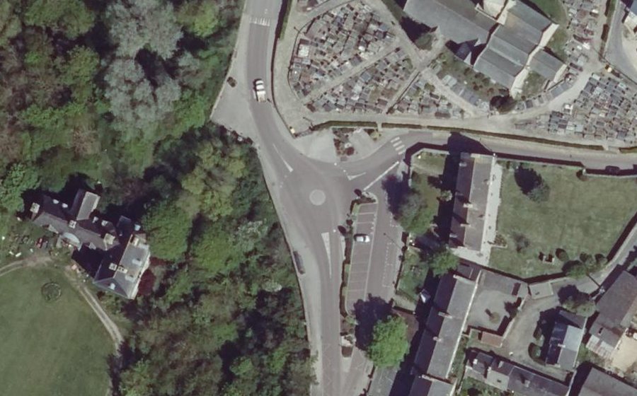 Vue aérienne du Mini-giratoire n°256486451