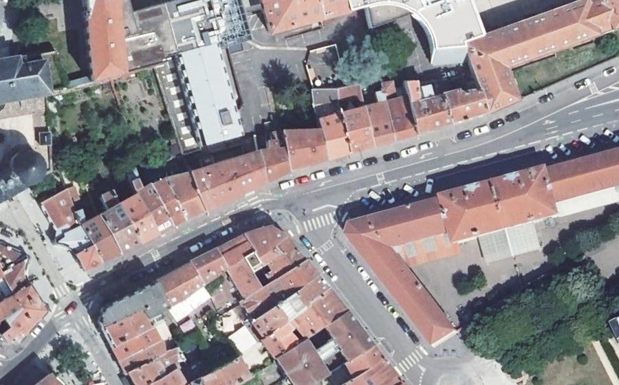 Vue aérienne du Mini-giratoire n°258741848