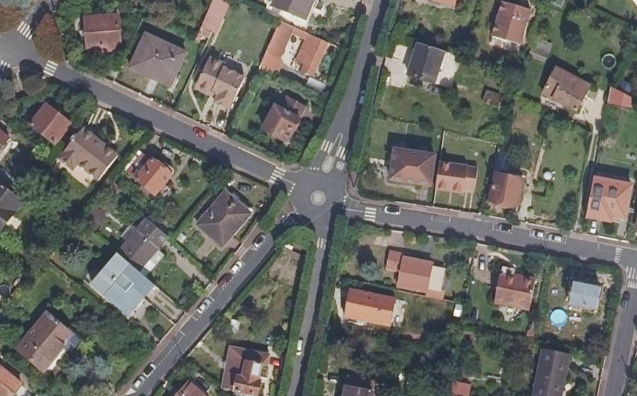 Vue aérienne du Mini-giratoire n°260002647
