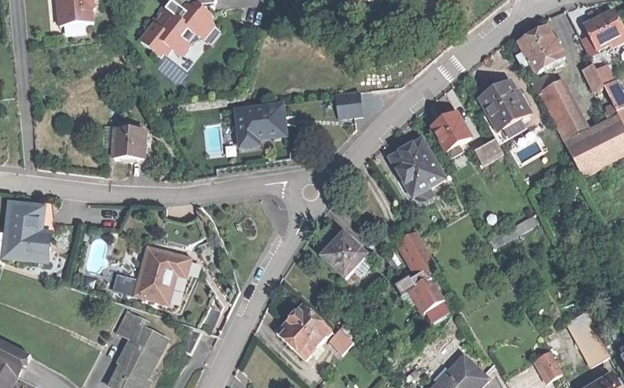 Vue aérienne du Mini-giratoire n°262301329