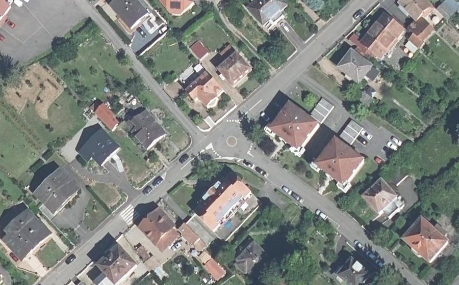 Vue aérienne du Mini-giratoire n°262301337