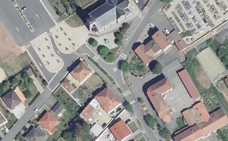 Vue aérienne du Mini-giratoire n°264284009