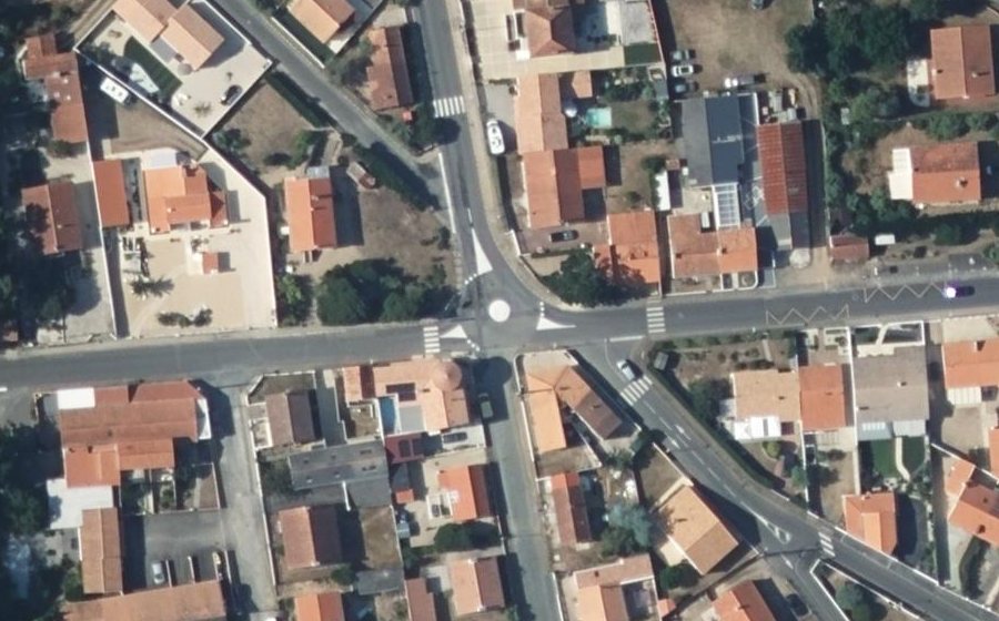 Vue aérienne du Mini-giratoire n°264781000