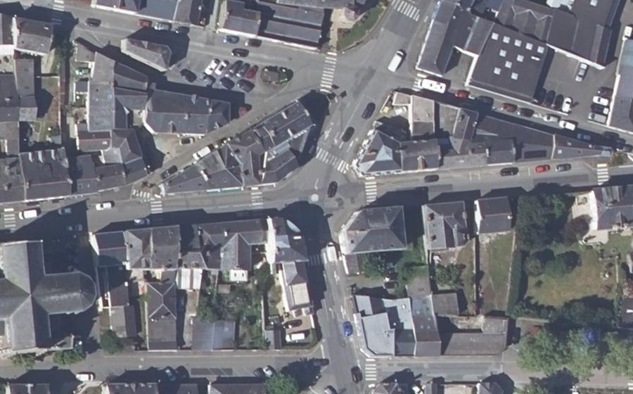 Vue aérienne du Mini-giratoire n°266222009