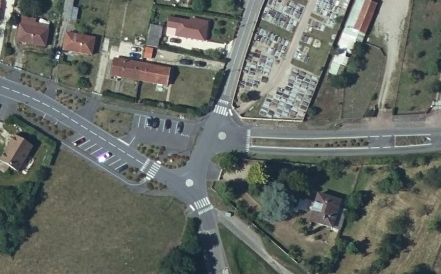 Vue aérienne du Mini-giratoire n°267589300