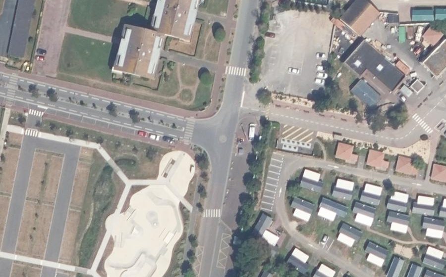 Vue aérienne du Mini-giratoire n°268200207
