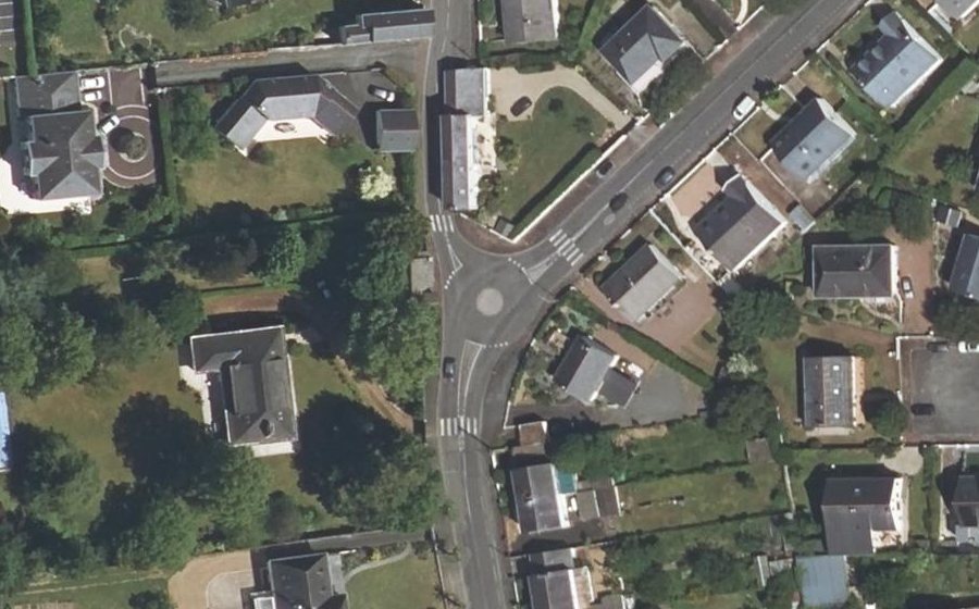 Vue aérienne du Rond-Point Demarest