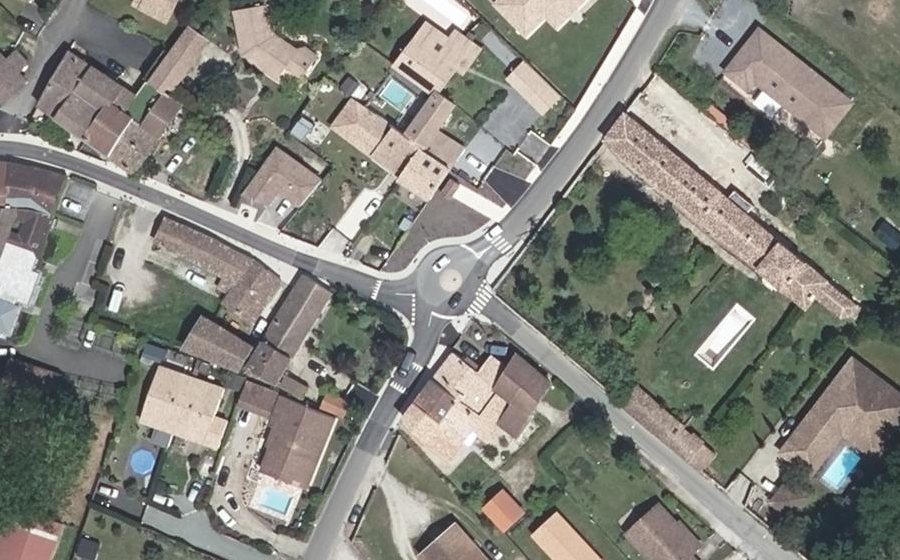 Vue aérienne du Mini-giratoire n°278831875