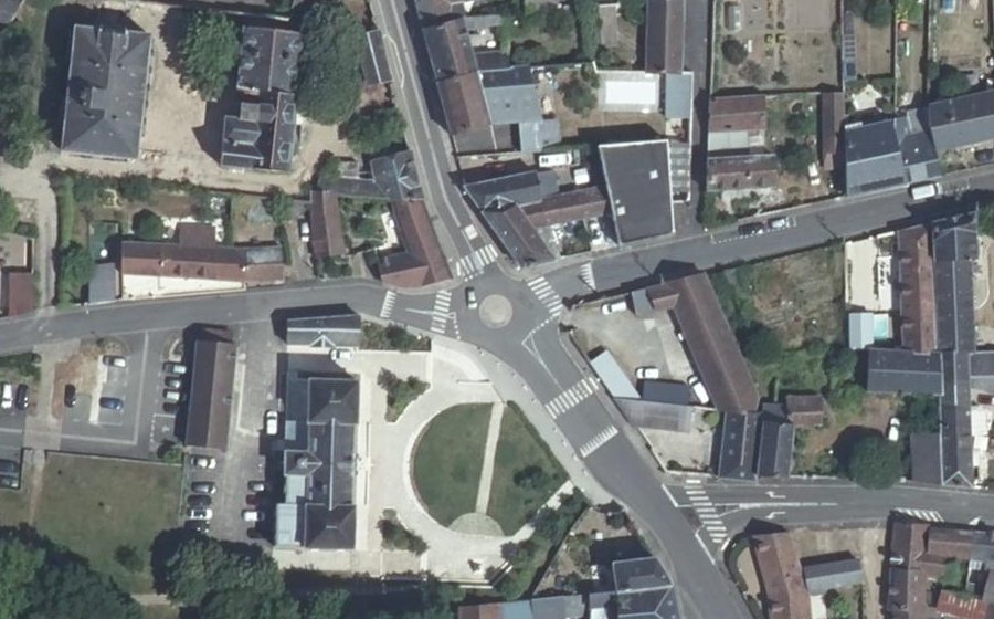 Vue aérienne du Mini-giratoire n°280827245