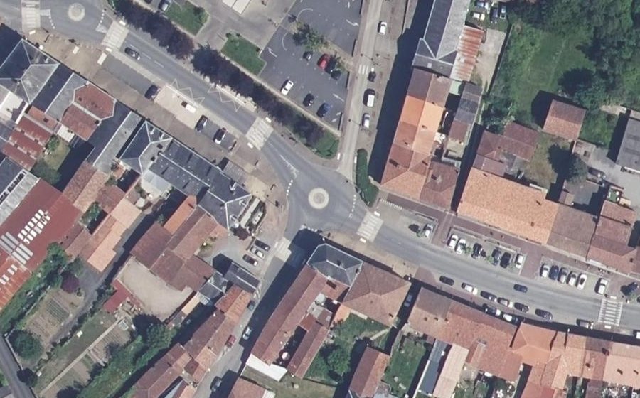 Vue aérienne du Mini-giratoire n°282066717