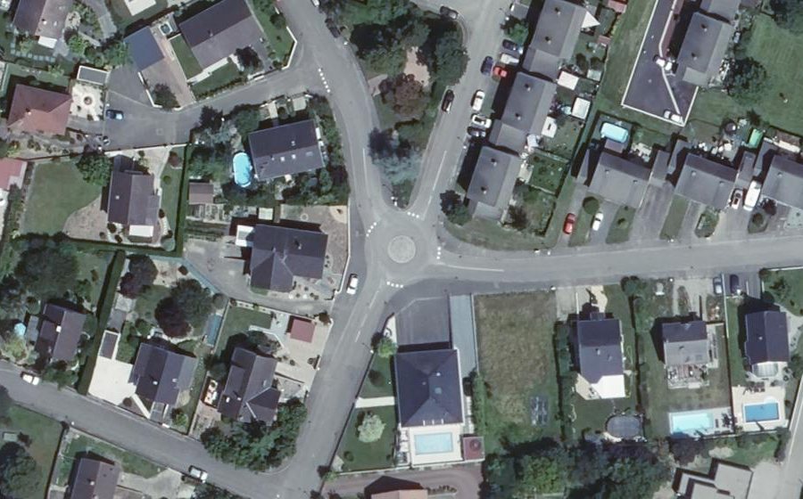 Vue aérienne du Mini-giratoire n°282433006