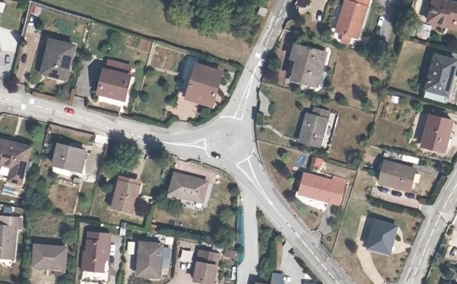 Vue aérienne du Mini-giratoire n°282455713
