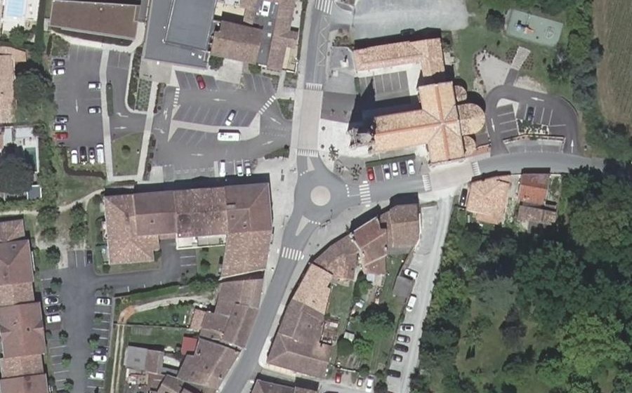 Vue aérienne du Mini-giratoire n°283455201