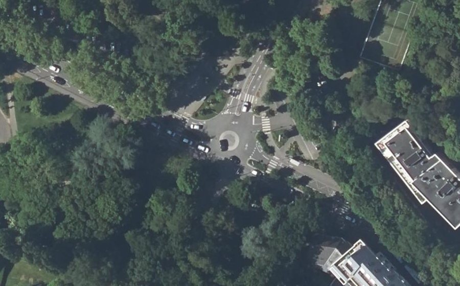 Vue aérienne de la Place Paul Doumer