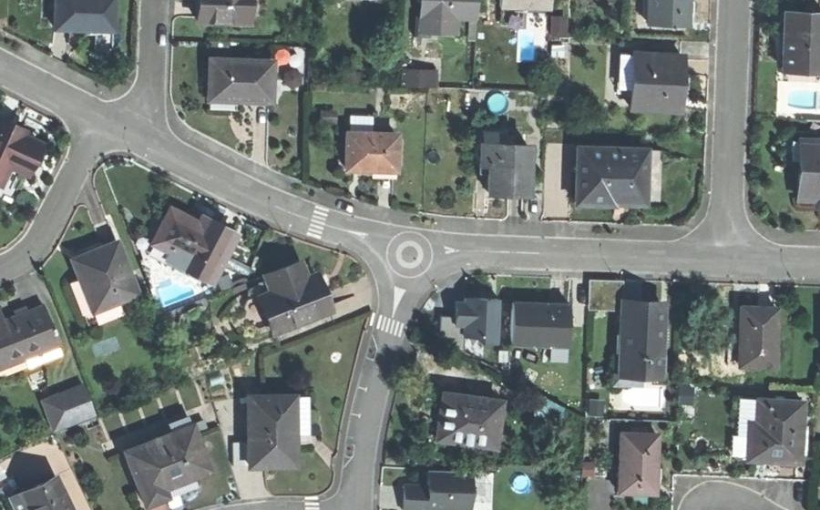 Vue aérienne du Mini-giratoire n°288346727