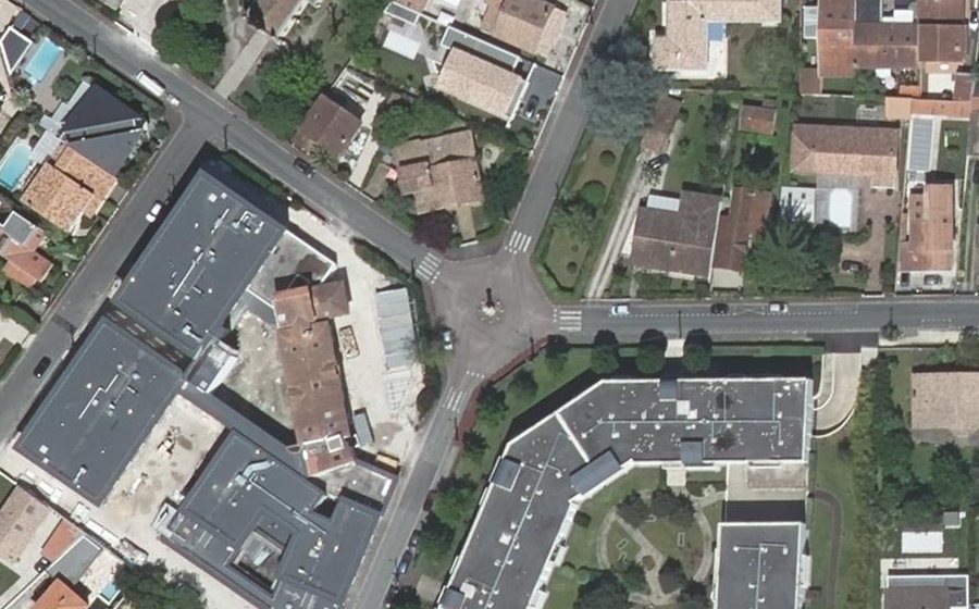 Vue aérienne de la Place de la Colonne