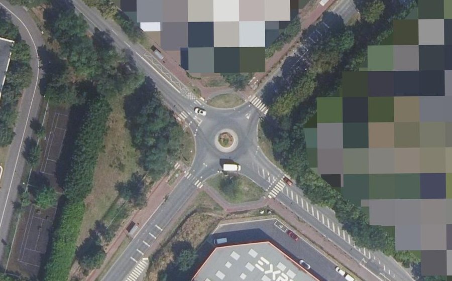 Vue aérienne du Mini-giratoire n°290029501