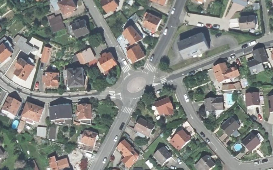 Vue aérienne du Mini-giratoire n°290103788