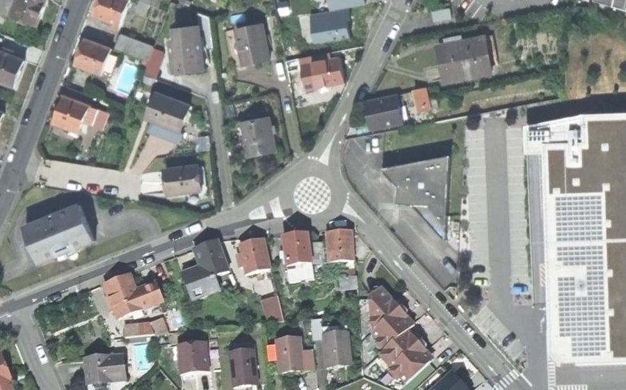 Vue aérienne du Mini-giratoire n°290113437