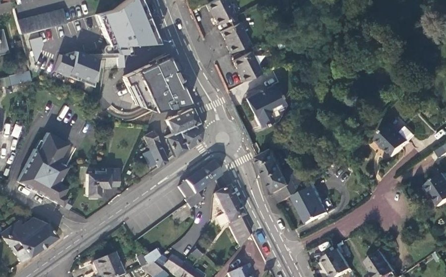 Vue aérienne du Rond-Point de la Garenne de Pan