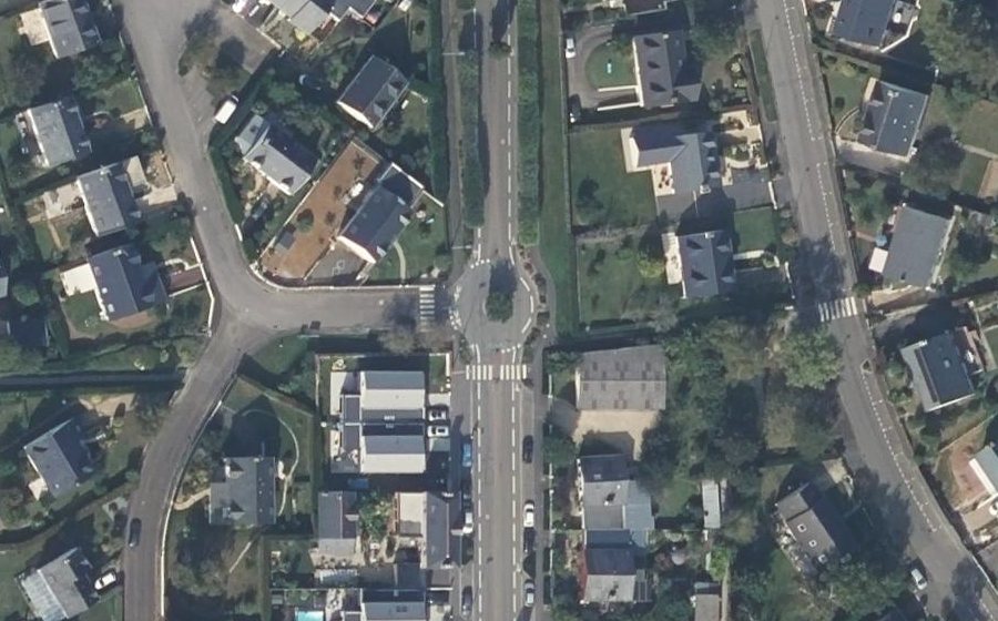 Vue aérienne du Rond-Point du Vieux Four